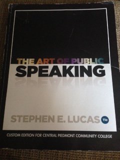 Book The Art of Public Speaking Custom (Revised) by CPCC/MGH (2013-05-03) free
