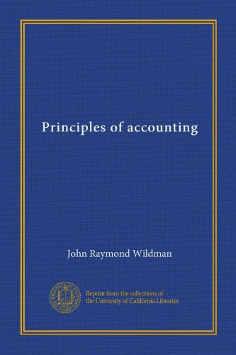 Book Principles of accounting (Vol-1) free