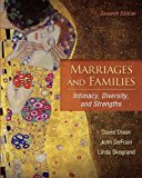 Book Marriages and Families: Intimacy, Diversity, and Strengths w/ AWARE Inventory free