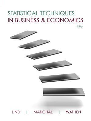 Book Loose Leaf Statistical Techniques in Business & Economics with Connect Access Card free
