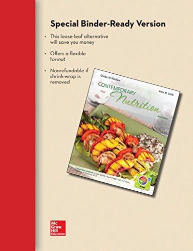 Book Loose Leaf Version of Contemporary Nutrition Updated with MyPlate, 2010 Dietary Guidelines, HP 2020 and NCP Online free
