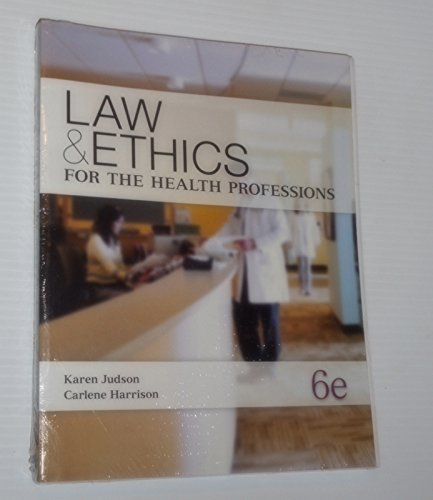 Book Law & Ethics for the Health Professions W/ Connect Plus Access Card free
