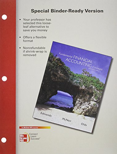 Book Loose Leaf Version of Fundamental Financial Accounting Concepts with Connect Access Card free