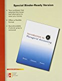 Book Loose Leaf Version of Introduction to Managerial Accounting with Connect Access Card free