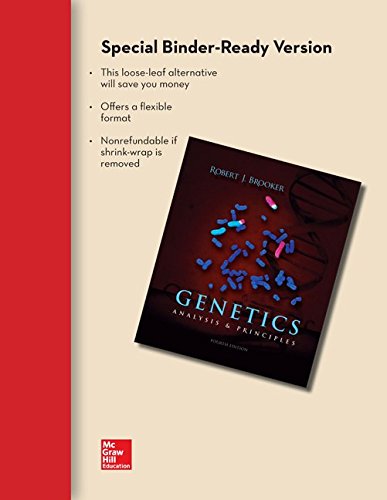 Book Loose Leaf Genetics: Analysis and Principles with Connect Plus Access Card free
