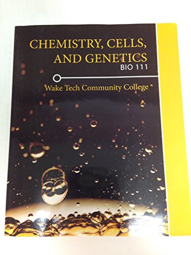 Book Chemistry, Cells, and Genetics, BIO 111, Wake Tech Community College free