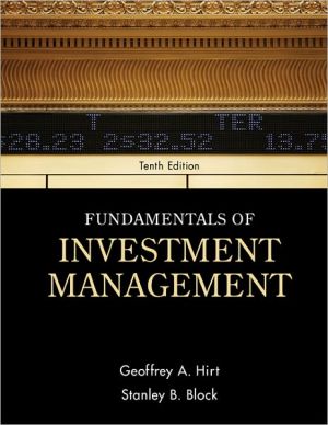 Book Fundamentals of Investment Management (McGraw-Hill/Irwin series in finance, insurance, and Real Estate) free