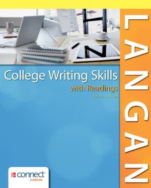 Book College Writing Skills with Readings: Langan (978-0-07-803627-9) free