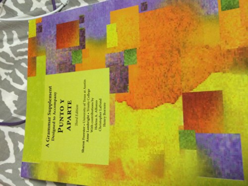Book A Grammar Supplement Designed to Accompany Punto y Aparte free Book A Grammar Supplement Designed to Accompany Punto y Aparte free