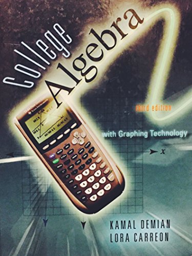 Book College Algebra (College Algebra with Graphing Technology) free