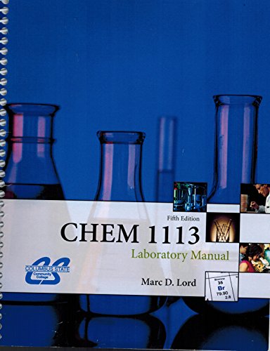 Book CHEM 1113 Laboratory Manual, 5th edition, Columbus State Community College free