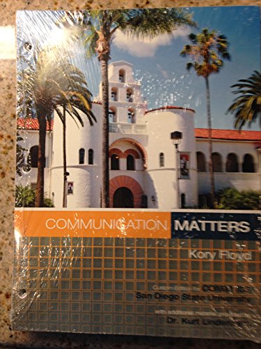 Book Communication Matters Comm 103 for San Diego State free