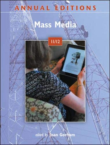 Book Annual Editions: Mass Media 11/12 free