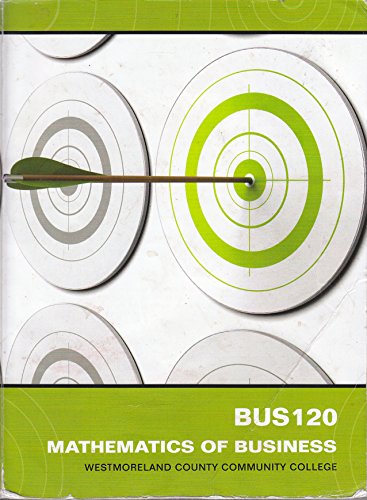 Book BUS 120 Mathematics of Business free