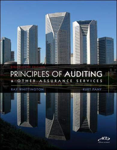 Book Principles of Auditing and Other Assurance Services free