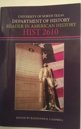 Book Reader in American History, HIST 2610 (University of North Texas, Department of History, Reader in American History, HIST 2610) free