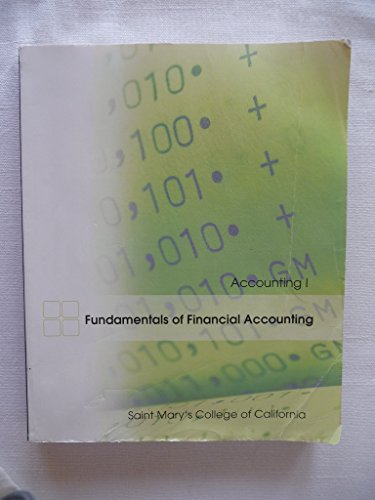 Book Fundamentals of Financial Accounting - Saint Mary's College of California free