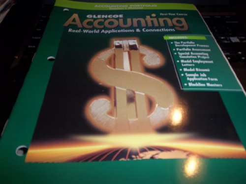 Book Accounting Portfolio Teacher's Manual (Glencoe Accounting Real World Applications & Connections First Year Course) free