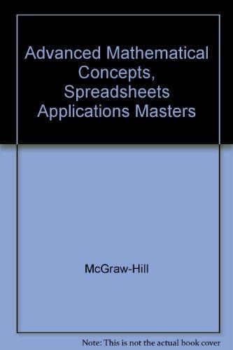 Book Spreadsheet Applications Masters (glencoe Advanced Mathematical Concepts) free