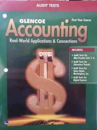Book Glencoe Accounting First-year Course Audit Tests. (paperback) free