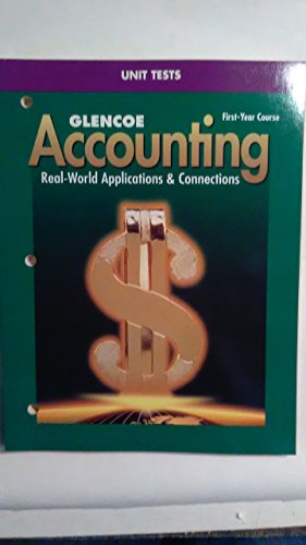 Book Accounting First-year Course Unit Tests free
