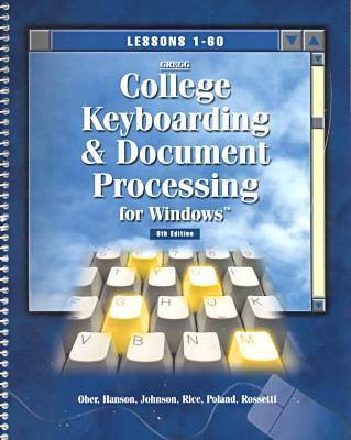 Book Greg College Keyboarding and Document Processing for Windows: Lessons 1-60 free