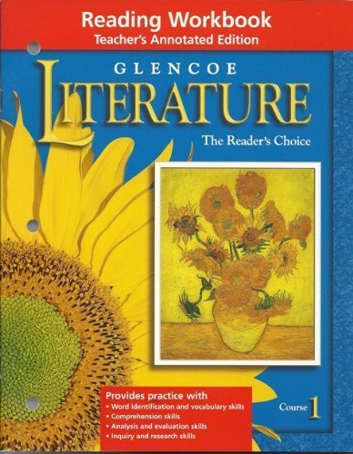 Book Glencoe Literature The Reader's Choice Reading Workbook free