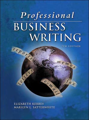 Book Professional Business Writing, Student Text-Workbook with CD-Rom free