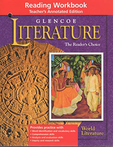 Book Reading Workbook, Teacher's Annotated Edition (Glencoe Literature: The Reader's Choice, World Literature) free