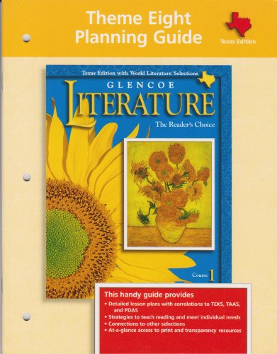 Book Glencoe Literature Theme 8 Planning Guide Grade 6 free
