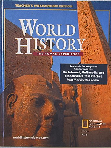 Book World History, The HUman Experience. Teacher's Wraparound Edition. 9780078216169, 0078216168. free
