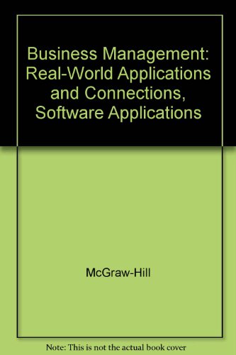 Book Business Management: Real-World Applications and Connections, Software Applications free