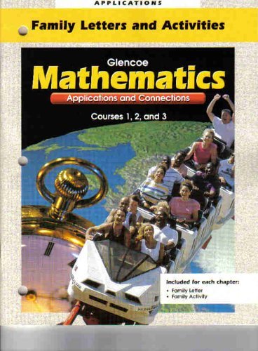 Book Mathematics: Applications and Connections; Family Letters and Activities (Courses 1, 2, and 3) (Glencoe Mathematics) free