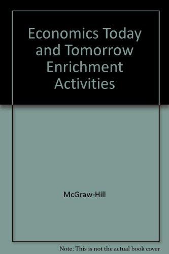 Book Economics Today And Tomorrow Enrichment Activities free