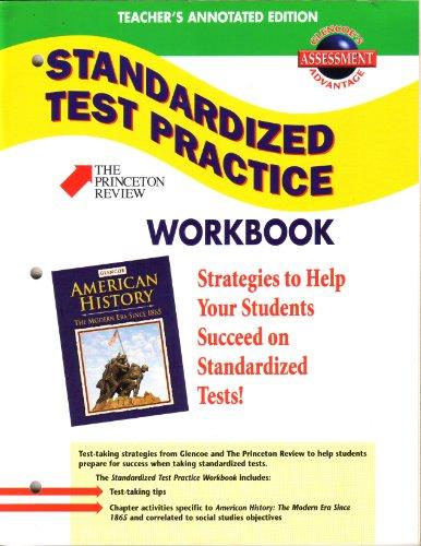 Book Glencoe American History:The Modern Era Since 1865:Teacher's Annotated Standardized Test Practice Workbook free