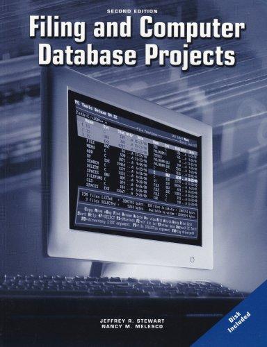 Book Filing and Computer Database Projects Workbook with CD-ROM free