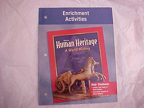Book Human Heritage A World History: Enrichment Activities With Answer Keys (2003 Copyright) free