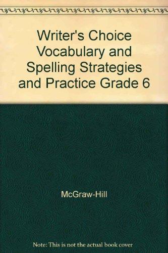 Book Writer's Choice Vocabulary And Spelling Strategies And Practice Grade 6 free