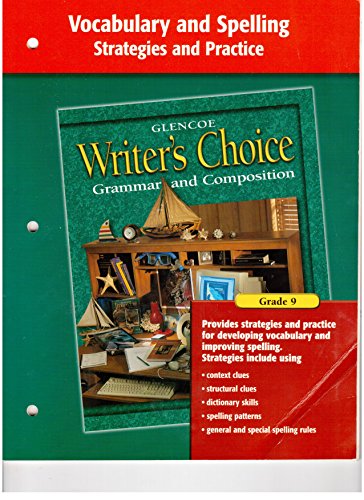 Book Writer's Choice Vocabulary And Spelling Strategies And Practice Grade 9 free