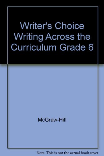 Book Writer's Choice Writing Across The Curriculum Grade 6 [import] [paperback] By free