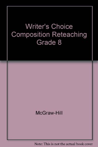 Book Writer's Choice Composition Reteaching Grade 8 free