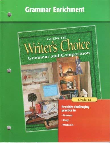 Book Writer's Choice Grammar Enrichment Grade 12 free