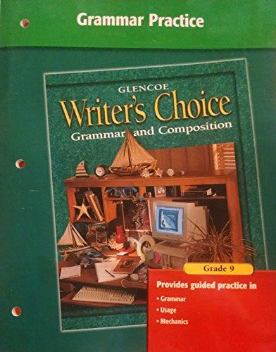 Book Writer's Choice Grammar Practice Blackline Masters Grade 9 free