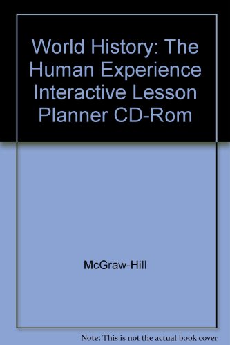 Book World History: The Human Experience Interactive Lesson Planner Cd-rom free