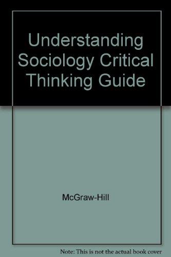 Book Understanding Sociology (guide To Critical Thinking) free