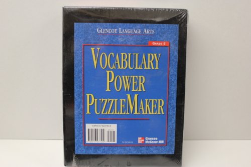 Book Glencoe Language Arts Vocabulary Power Puzzlemaker Grade 6 free