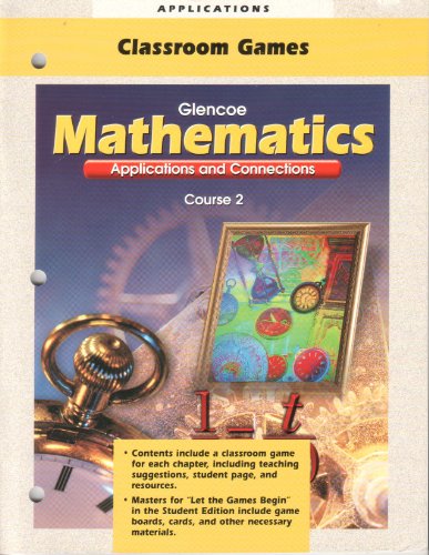 Book Mathematics: Application And Connections, Course 2, Classroom Games free
