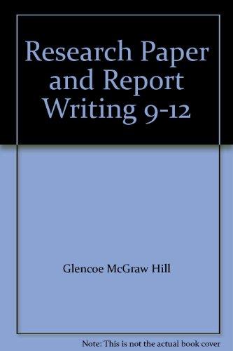 Book Research Paper And Report Writing 9-12 free