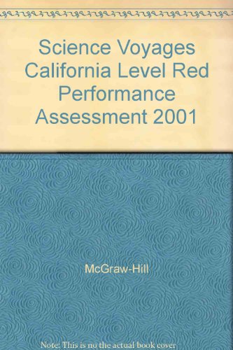 Book Science Voyages California Level Red Performance Assessment 2001 free