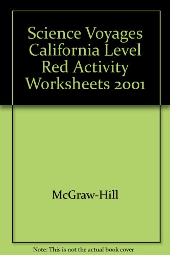 Book Science Voyages California Level Red Activity Worksheets 2001 free